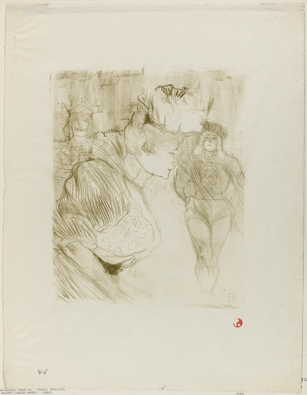 Prestamista haciendo una reverencia de Henri de Toulouse-Lautrec