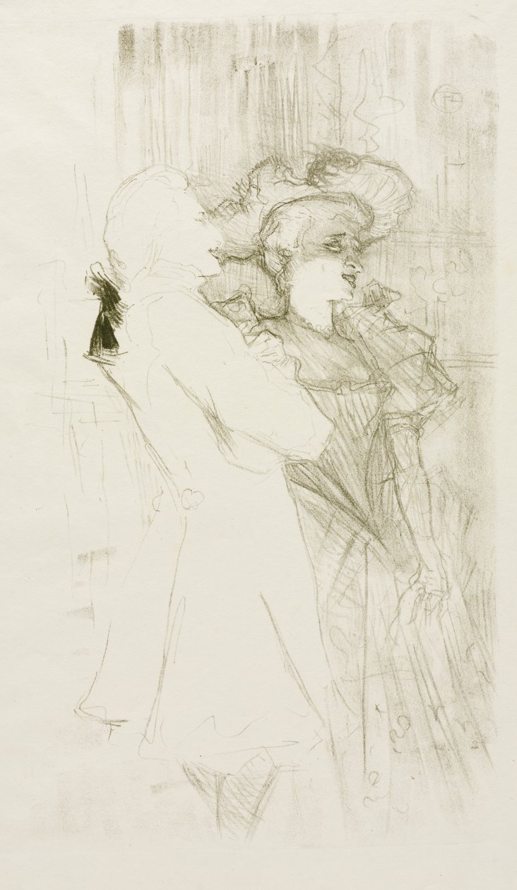 Lender y Auguez en "La canción de la fortuna" de Henri de Toulouse-Lautrec