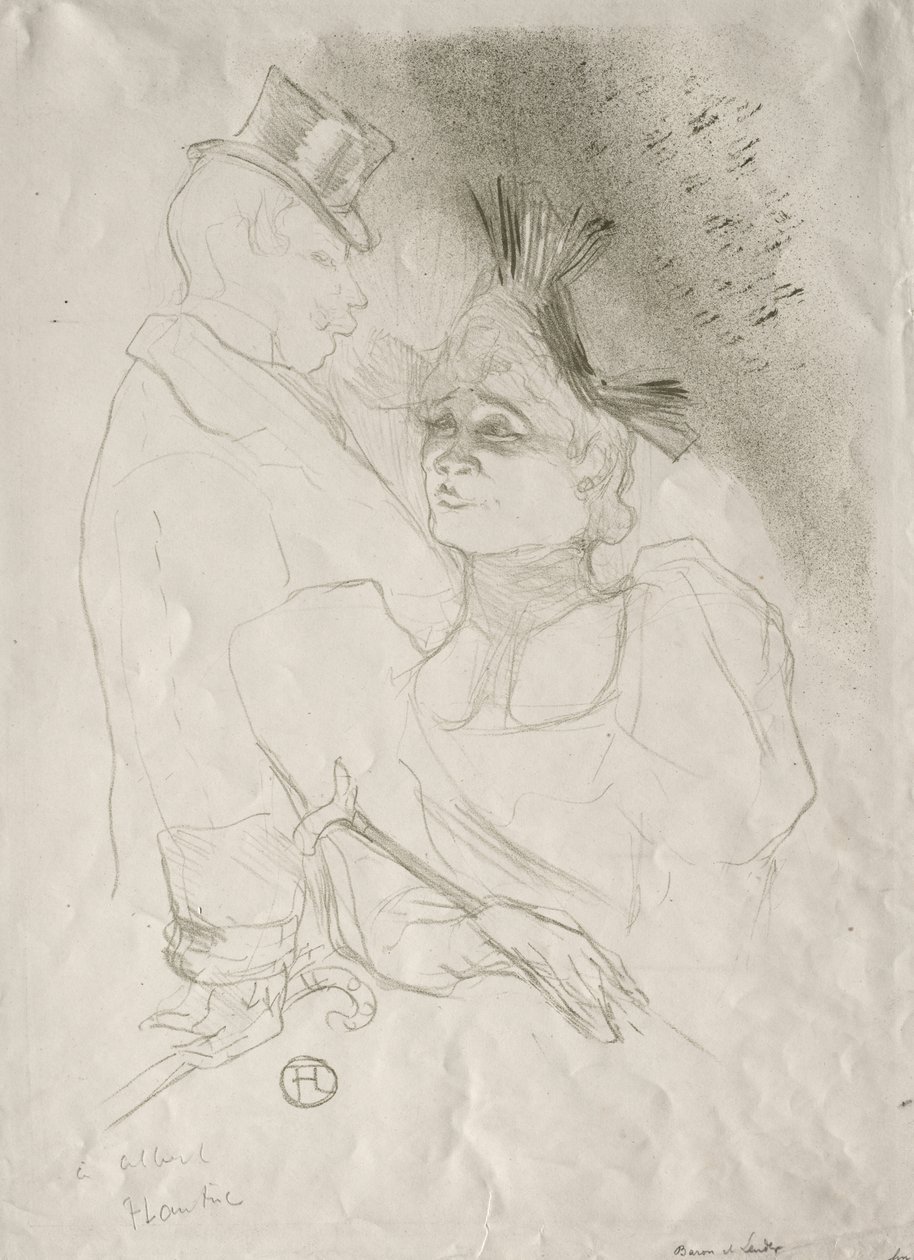 Prestamista y Barón de Henri de Toulouse-Lautrec