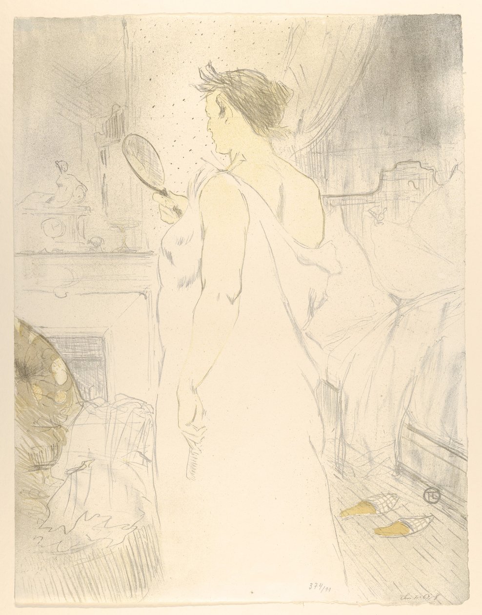 «Mirándome en el espejo», de «Elles» de Henri de Toulouse-Lautrec