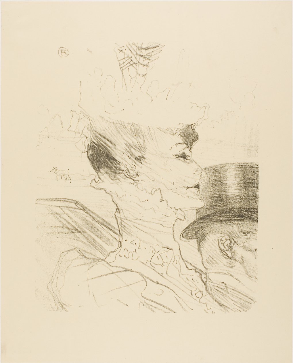 Louise Balthy, de Trece Litografías de Henri de Toulouse-Lautrec