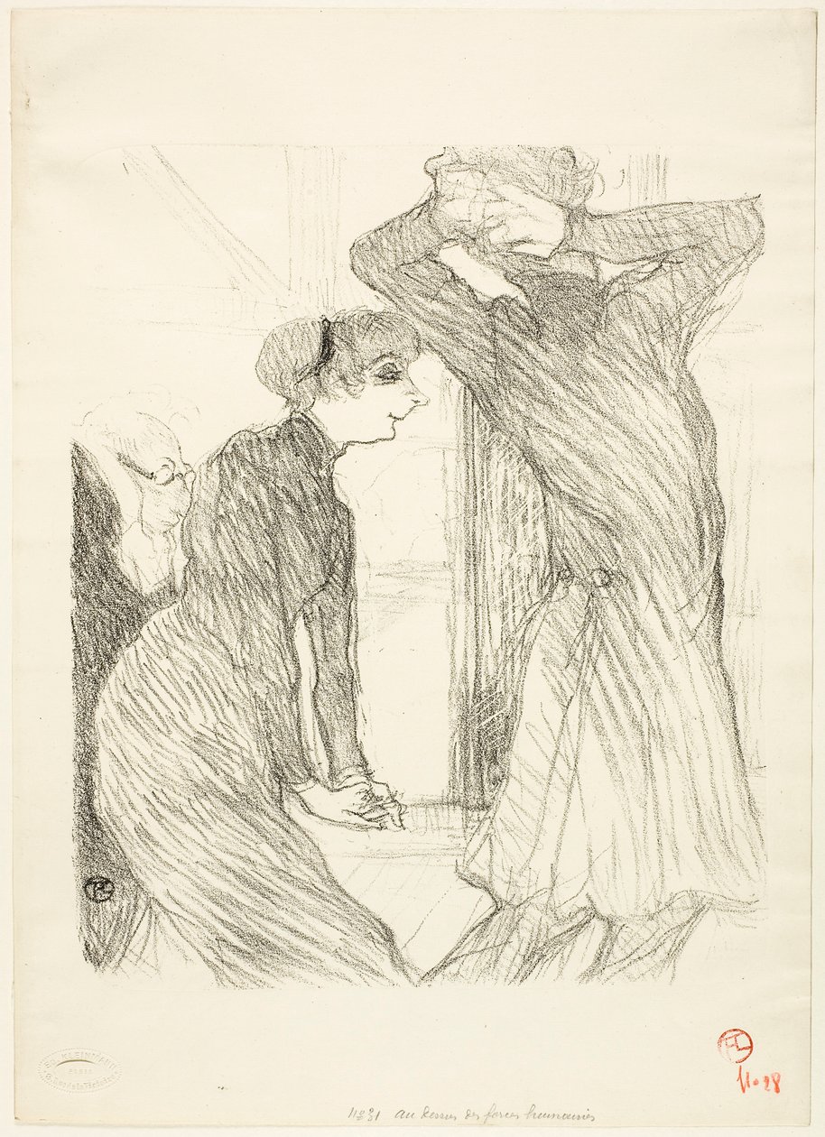 Lugné-Poé y Bady, en "Au-Dessus des Forces Humaines" de Henri de Toulouse-Lautrec