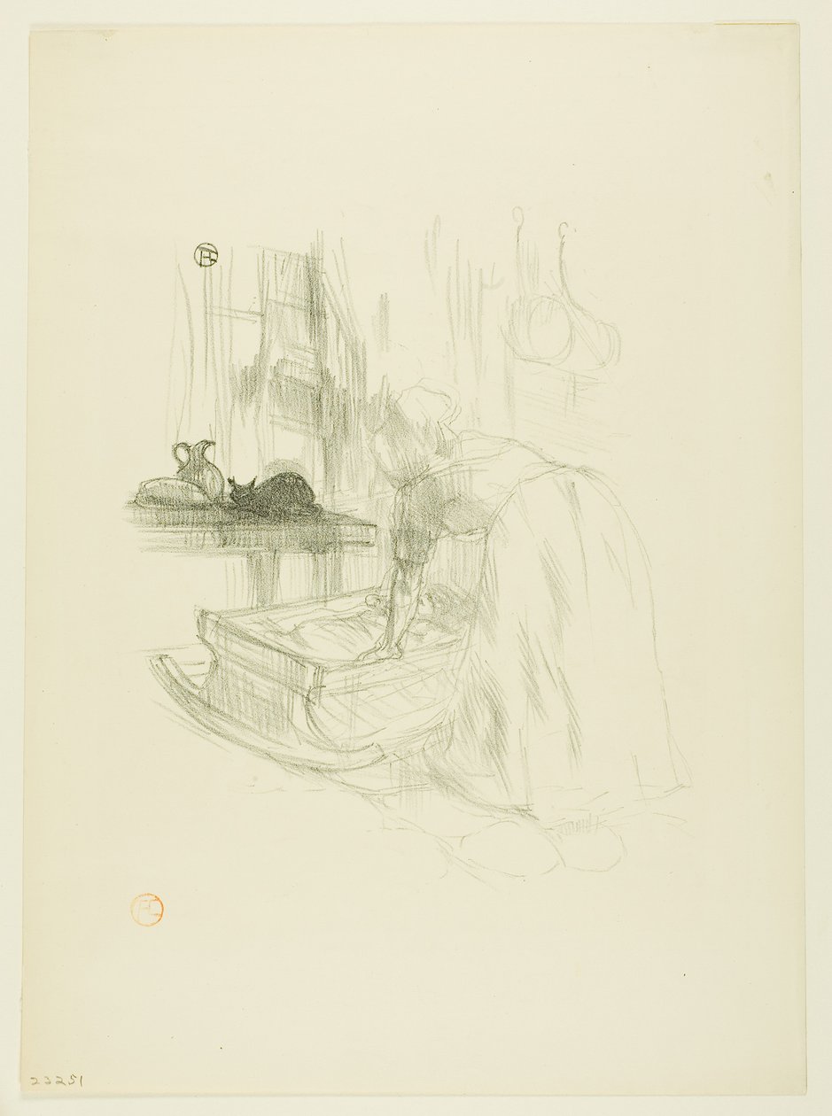 Canción de cuna, de Mélodies de Désiré Dihau de Henri de Toulouse-Lautrec