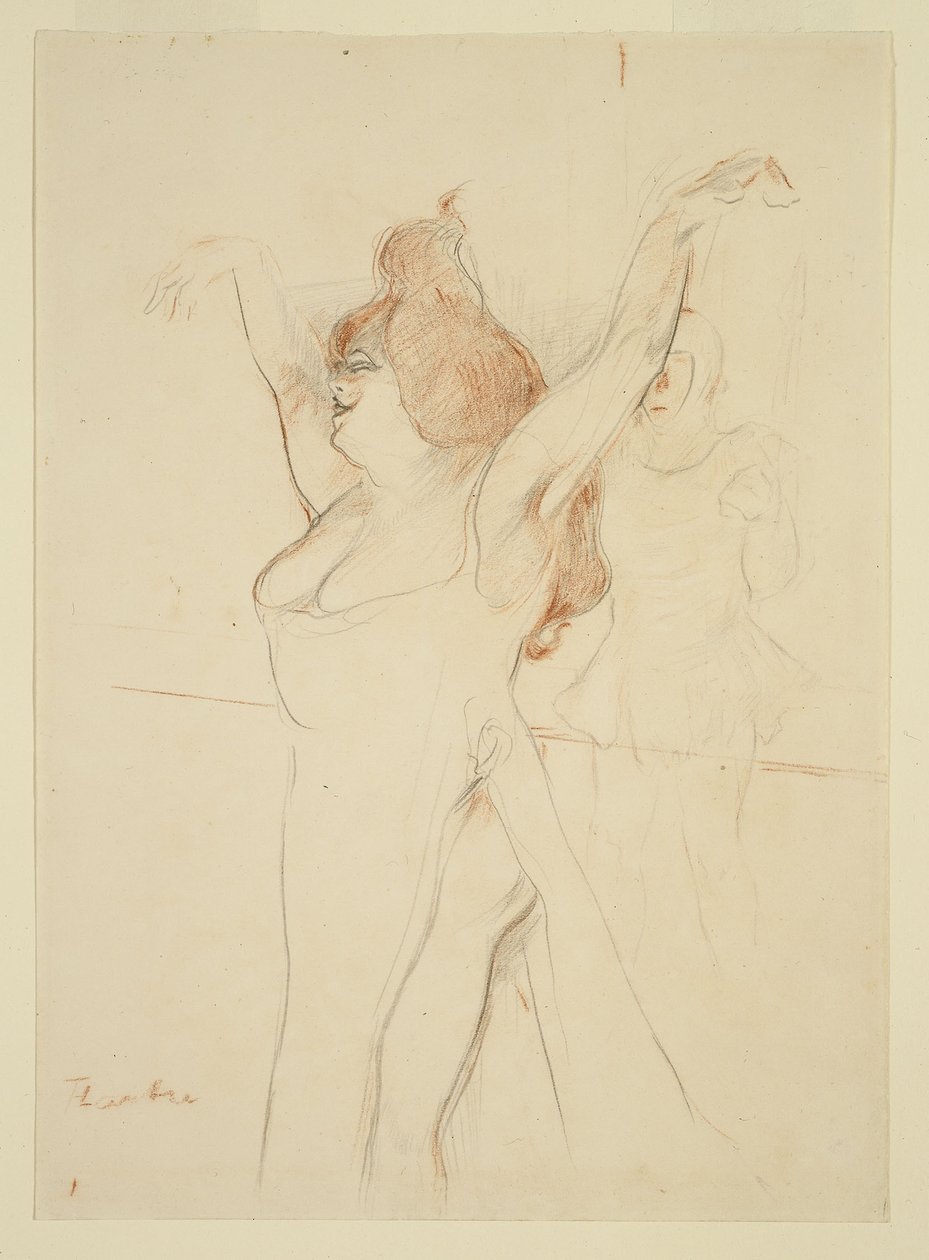 Mademoiselle Cocyle como Helena de Troya en La Belle Helene de Henri de Toulouse Lautrec