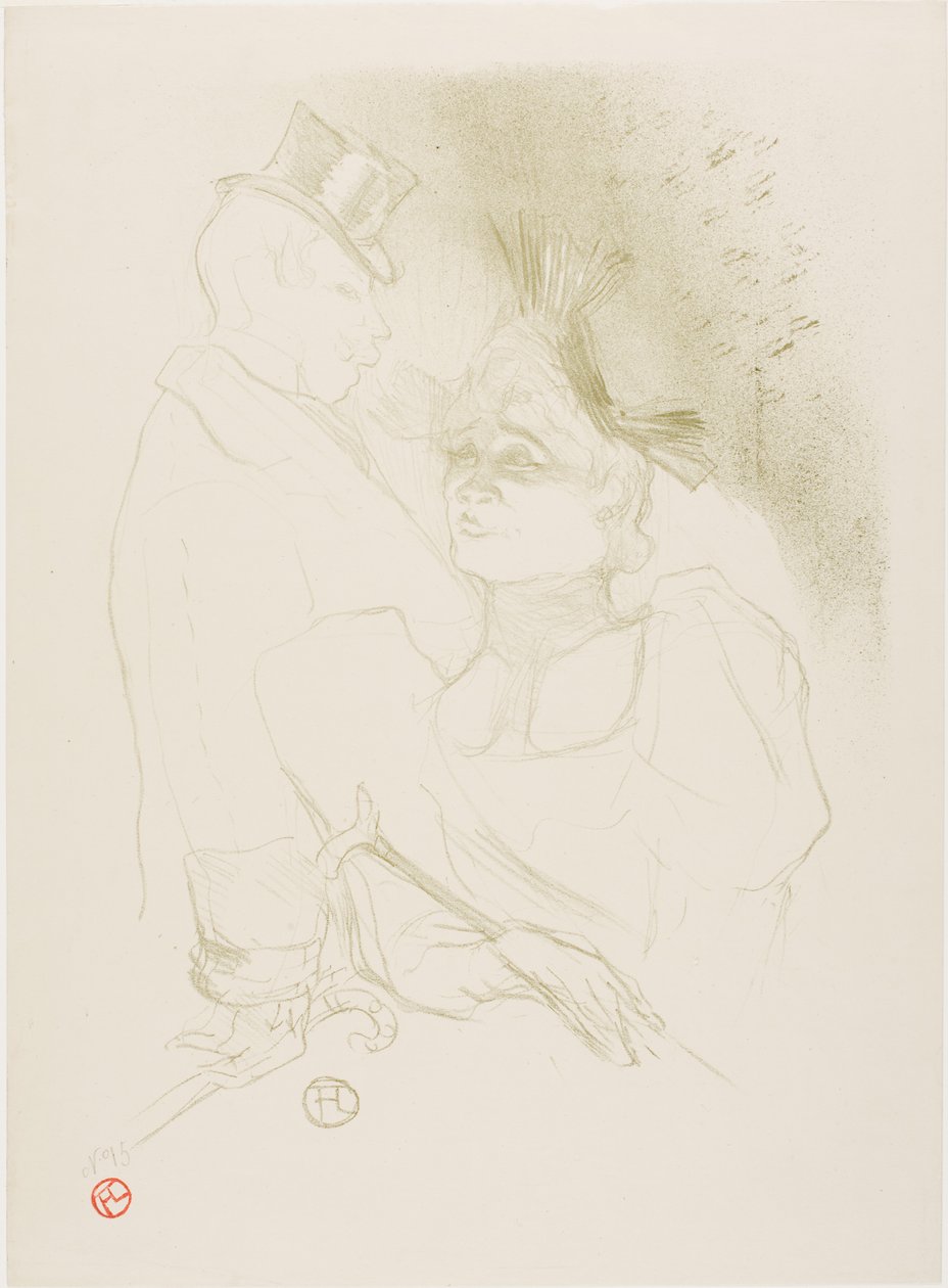 Mademoiselle Lender y el Barón de Henri de Toulouse-Lautrec