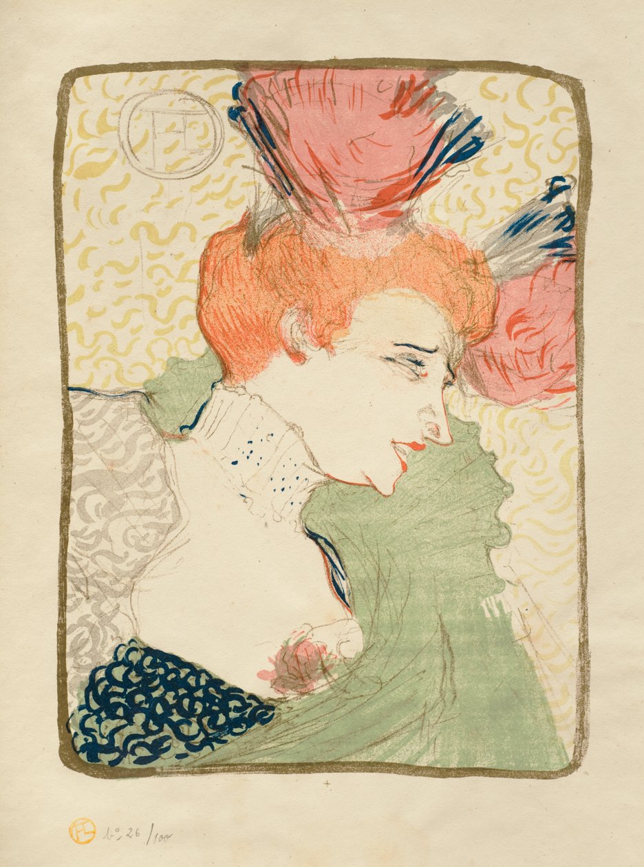 Mademoiselle Marcelle Lender, busto de Henri de Toulouse-Lautrec