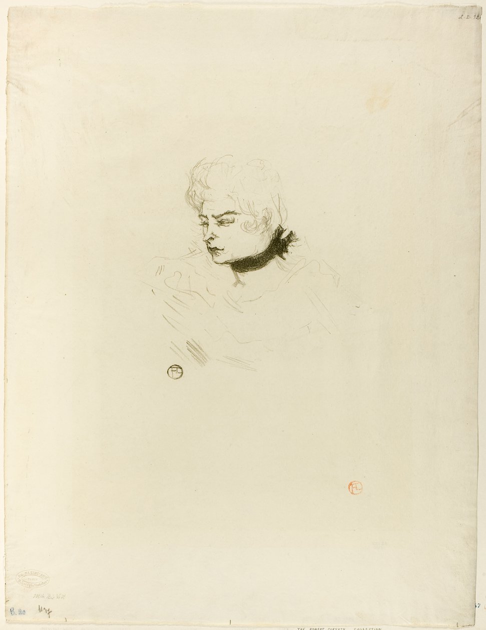 Mademoiselle Pois Vert de Henri de Toulouse-Lautrec