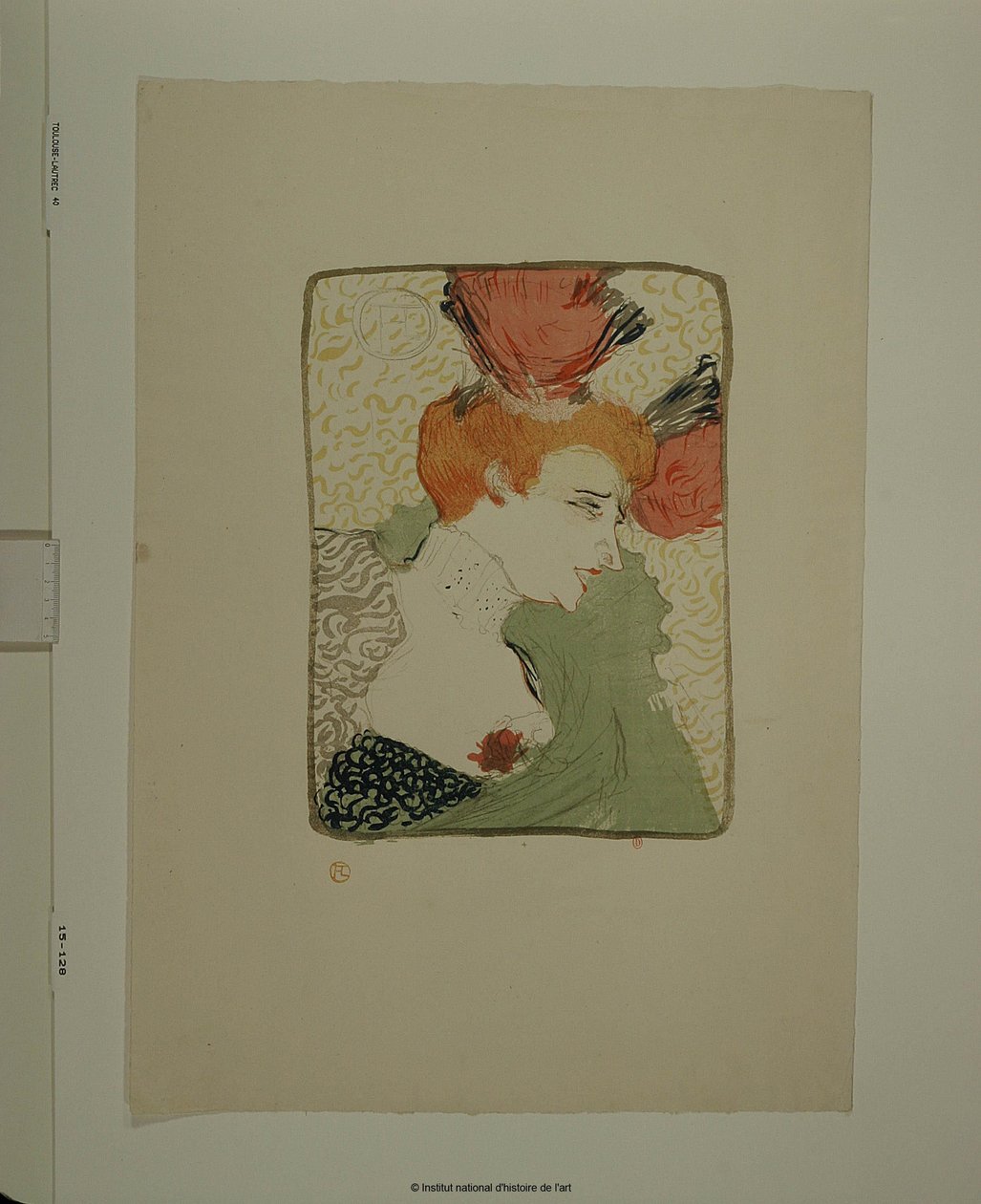 Melle Lender, un busto de Henri de Toulouse-Lautrec