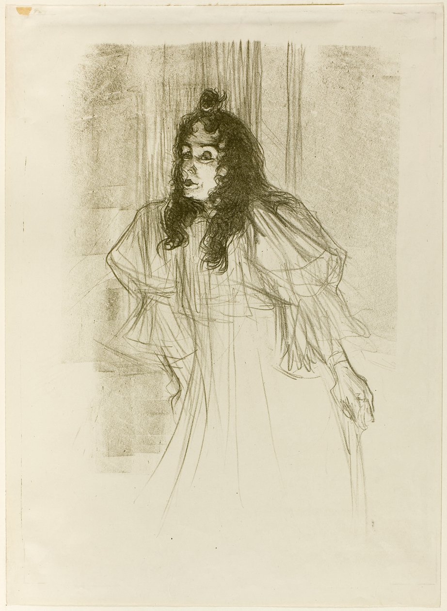 Señorita May Belfort con Cabello Largo de Henri de Toulouse-Lautrec