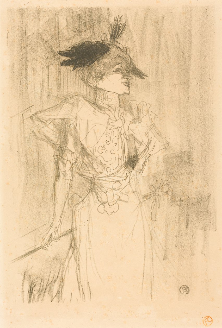 La señorita Marcelle Lender, de pie (La señorita Marcelle Lender, de pie) de Henri de Toulouse-Lautrec