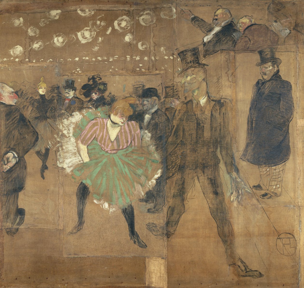 Paneles para la barraca de la Goulue, en la Feria del Trono en París de Henri de Toulouse-Lautrec
