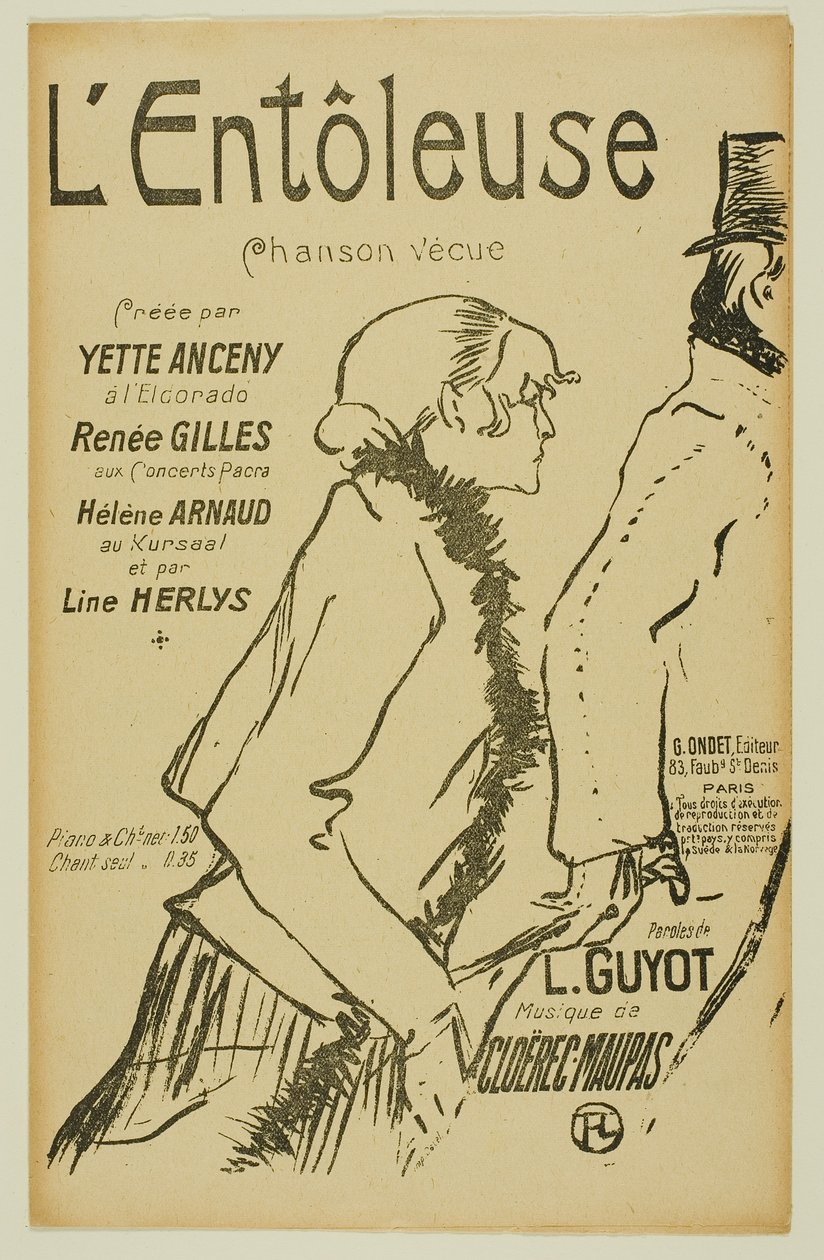 ¡Pobre callejera! de Henri de Toulouse-Lautrec