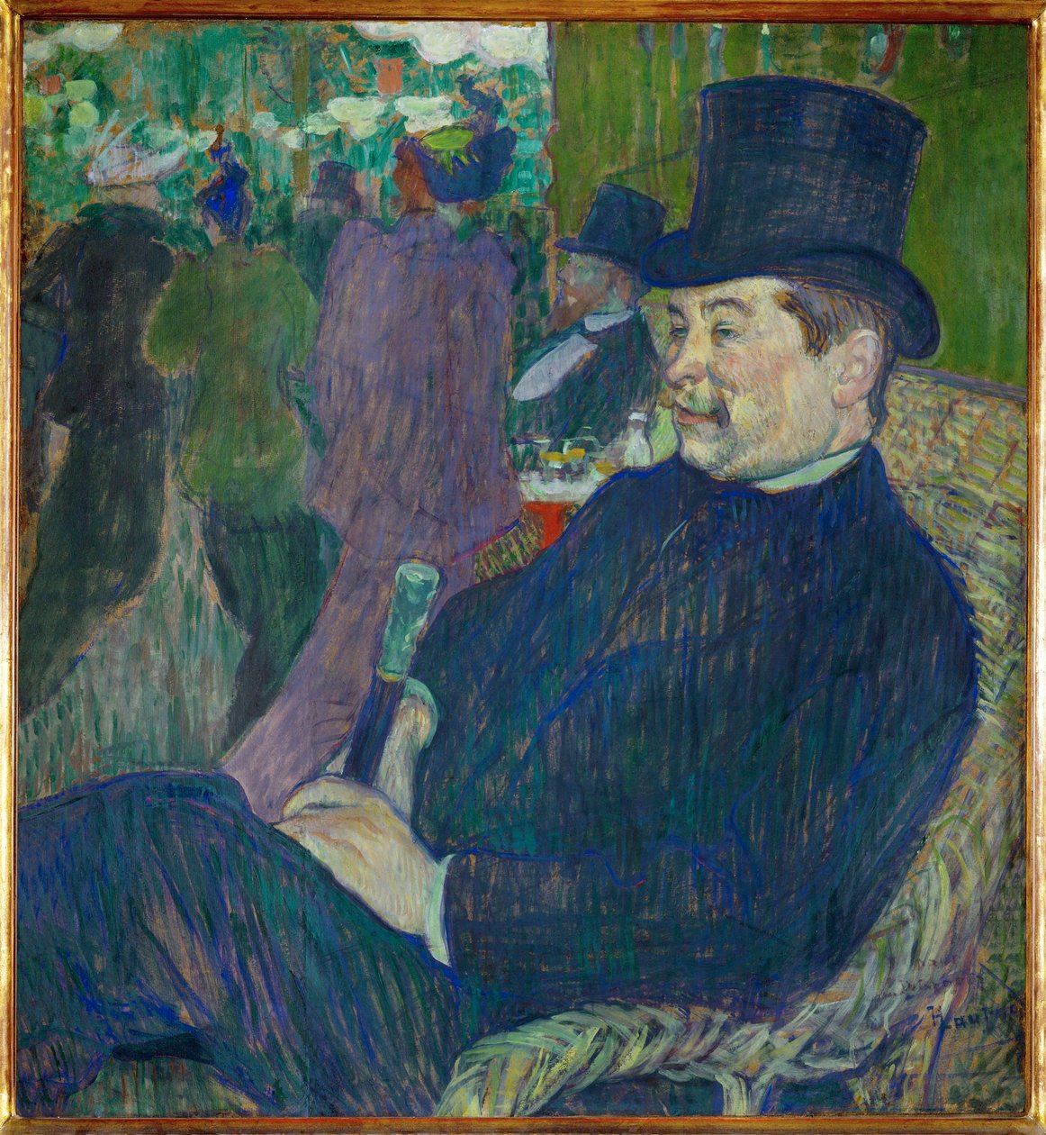 Retrato del Sr. Delaporte en el jardín de París de Henri de Toulouse-Lautrec