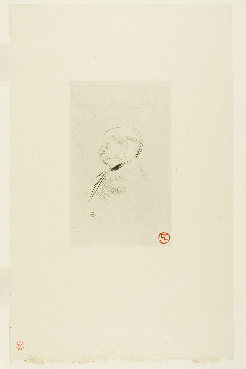 Retrato de un Hombre de Henri de Toulouse-Lautrec