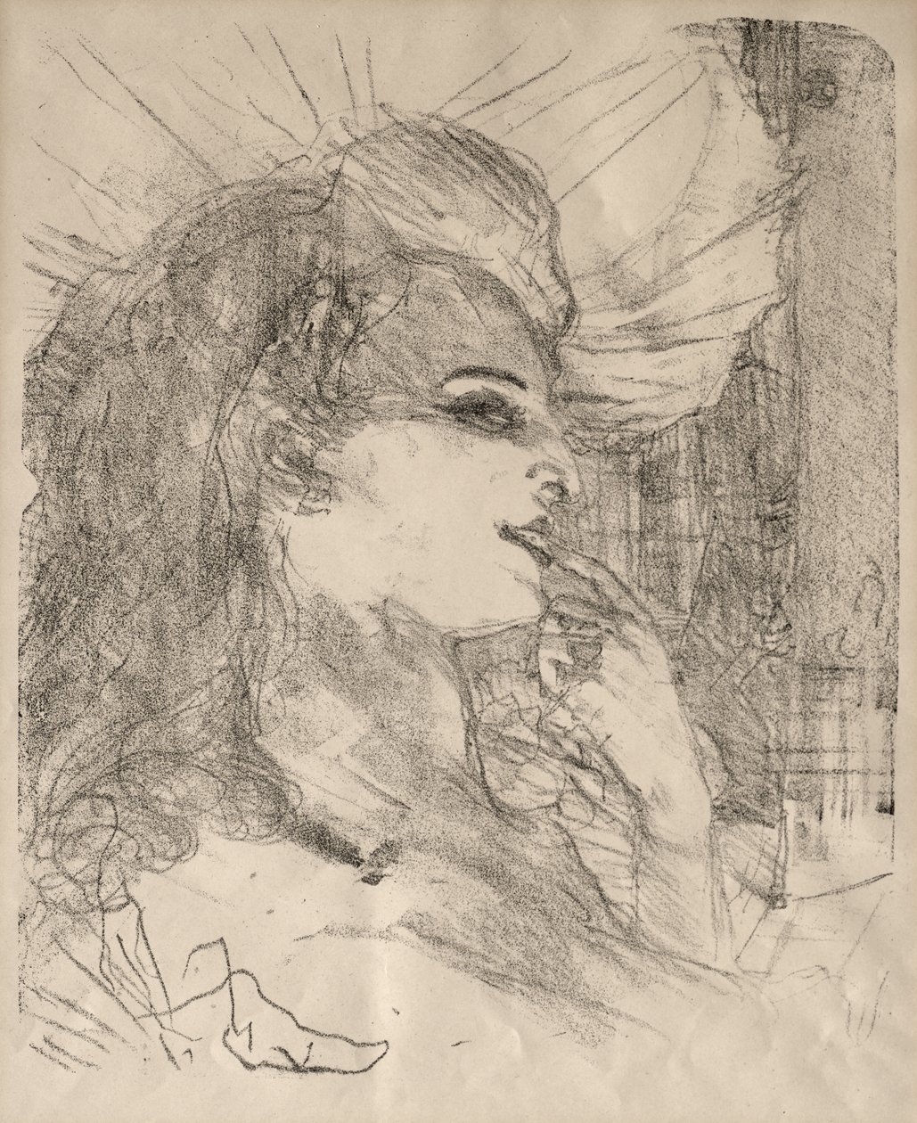 Portraits of Actors and Actresses: Thirteen Lithographs: Anna Held de Henri de Toulouse-Lautrec