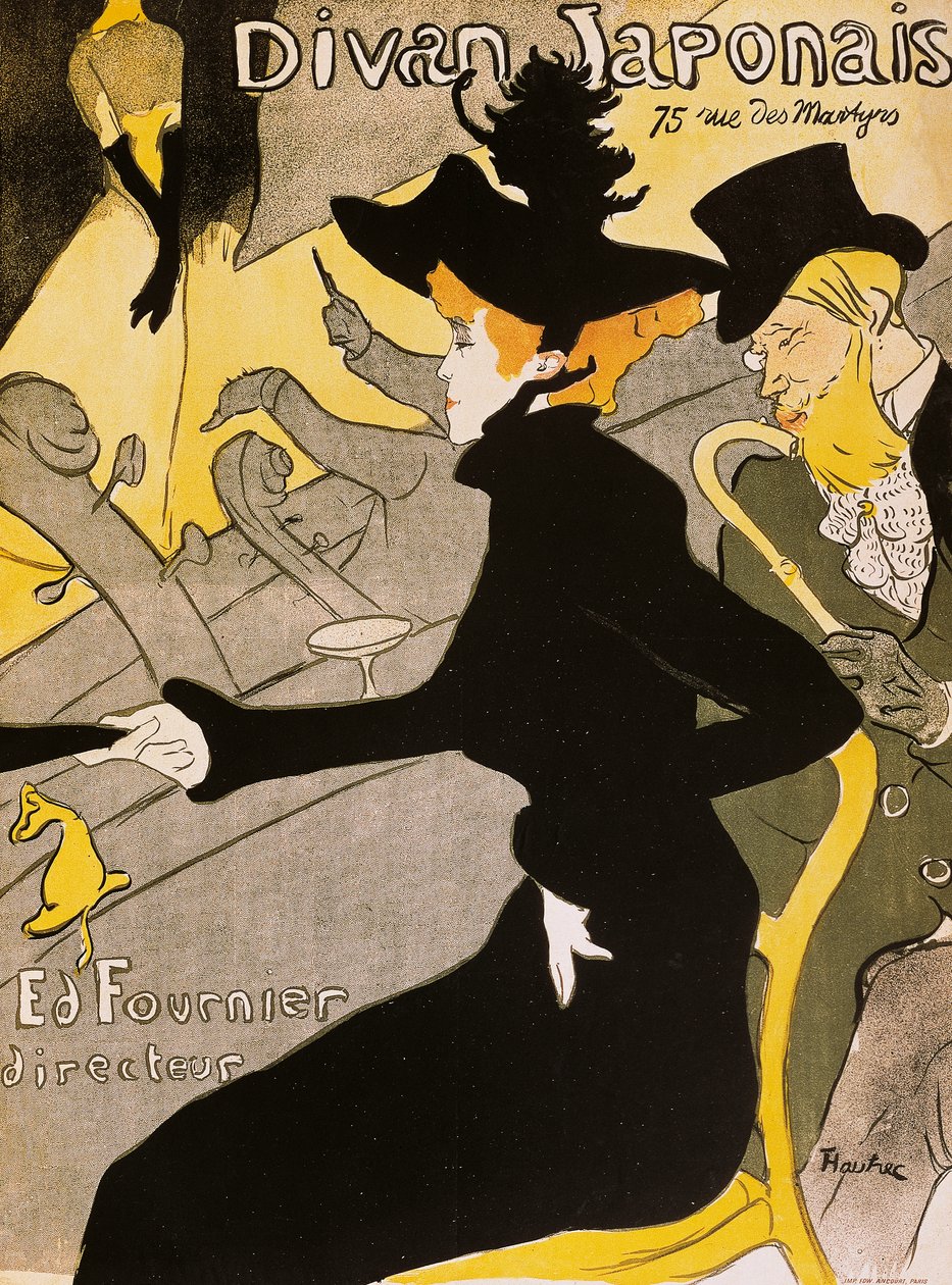 Póster para Divan Japonais de Henri de Toulouse Lautrec