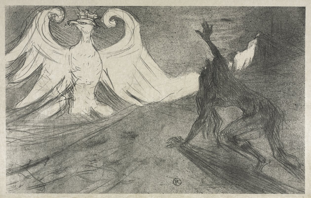 Proyecto para Frontispicio de: Al pie del Sinaí de Henri de Toulouse-Lautrec