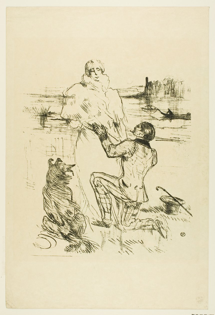 Propuesta (primera placa) de Henri de Toulouse-Lautrec