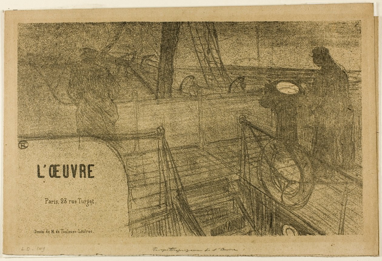 Prospecto-Programa de la obra de Henri de Toulouse-Lautrec