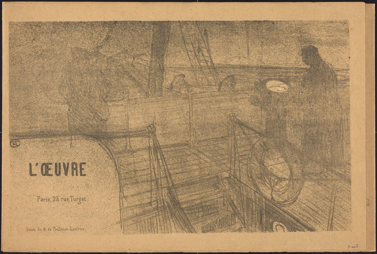 Prospecto Programa de la obra de Henri de Toulouse-Lautrec