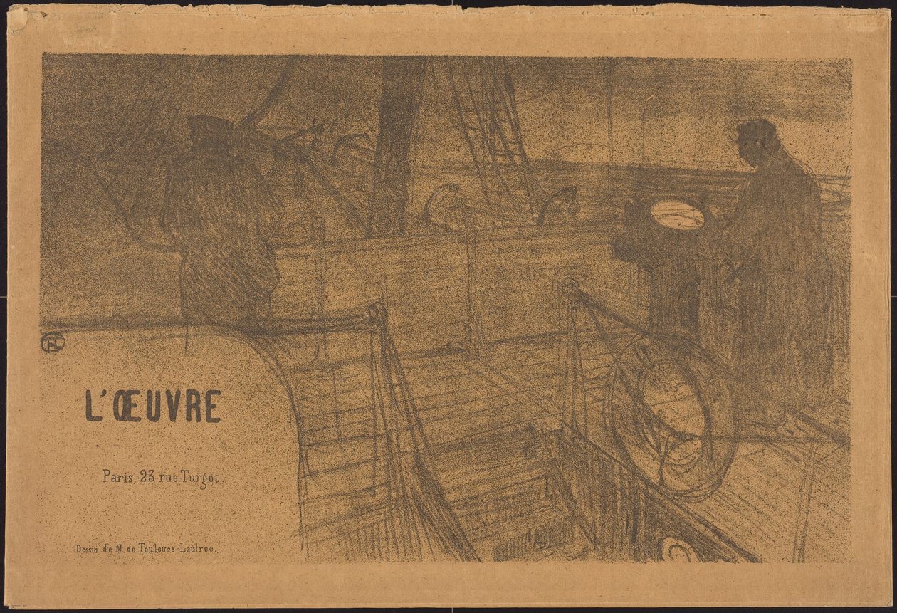 Prospekt Programm des Werks de Henri de Toulouse-Lautrec