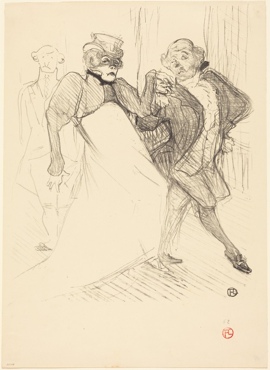Rejane y Galipaux en «Madame Sans-Gêne» (Réjane y Galipaux en «Madame Sans-Gêne») de Henri de Toulouse-Lautrec