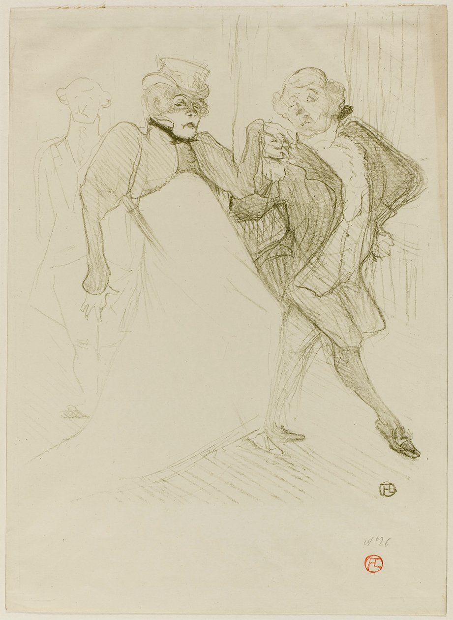 Réjane y Galipaux, en Madame Sans-Gêne de Henri de Toulouse-Lautrec