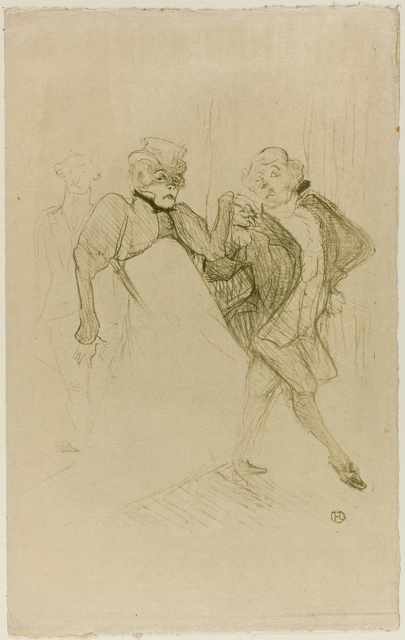 Réjane y Galipaux, en Madame Sans-Gêne de Henri de Toulouse-Lautrec