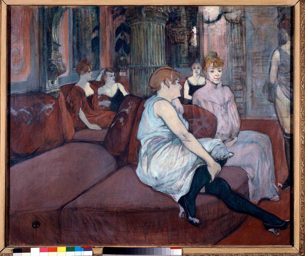 Salón de la rue des Moulins de Henri de Toulouse Lautrec