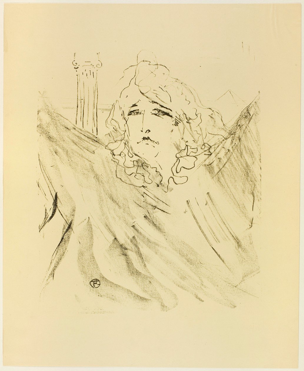 Sarah Bernhardt, de Treize Lithographies de Henri de Toulouse-Lautrec