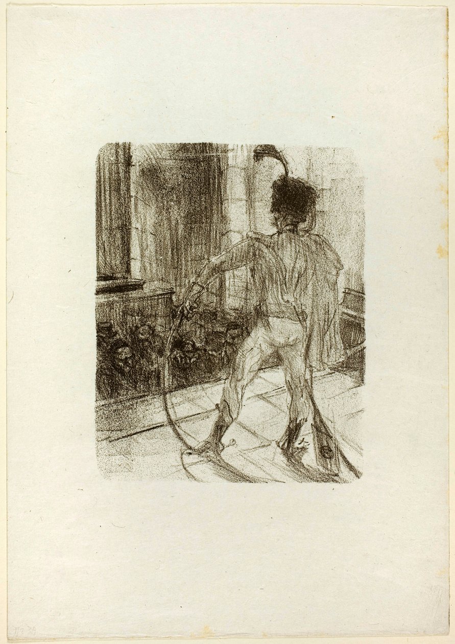 Schlomé Fuss en la Sinagoga, de Au Pied du Sinaï de Henri de Toulouse-Lautrec