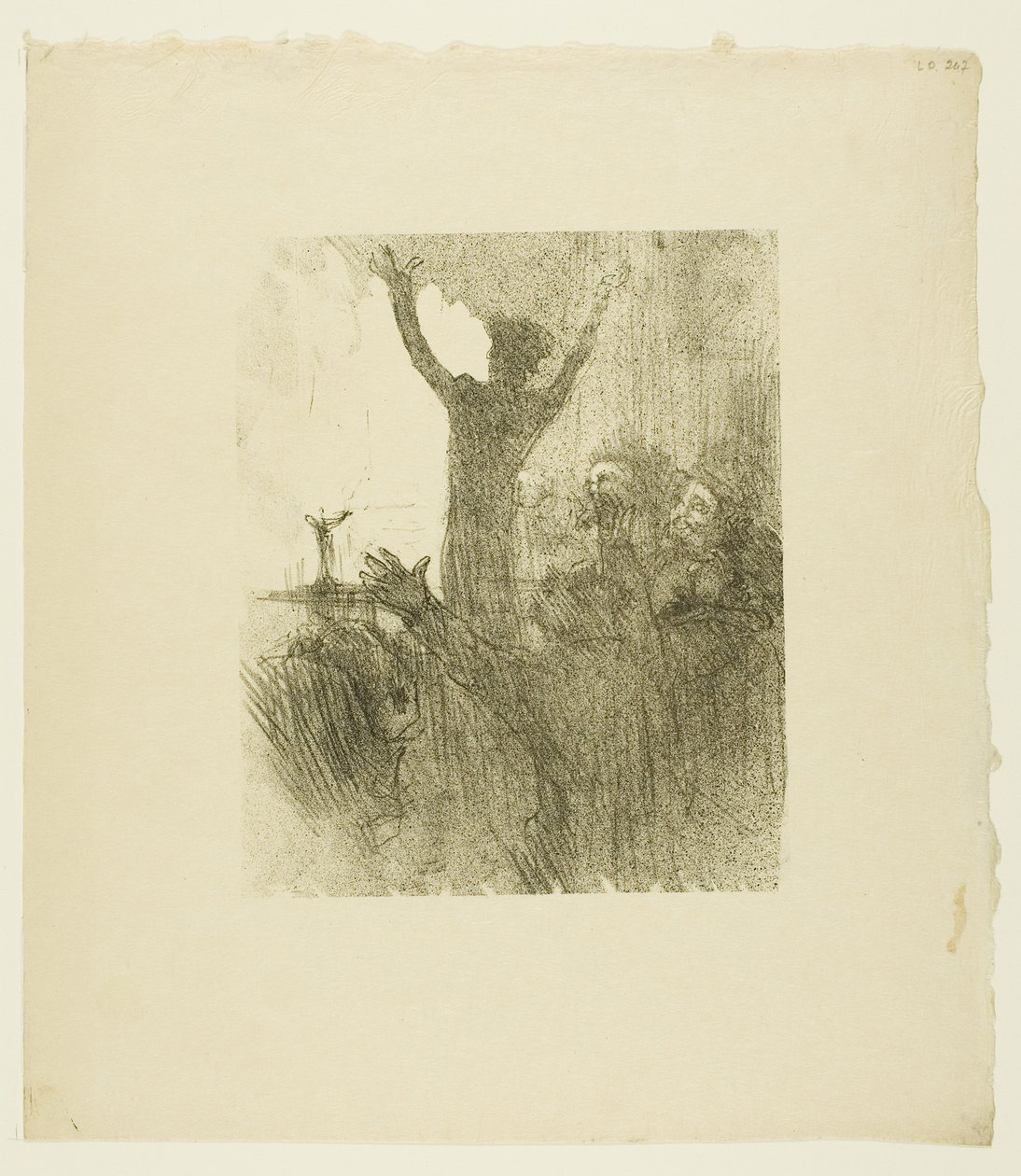 Schlomé Fuss en la sinagoga, de Au Pied du Sinaï de Henri de Toulouse-Lautrec