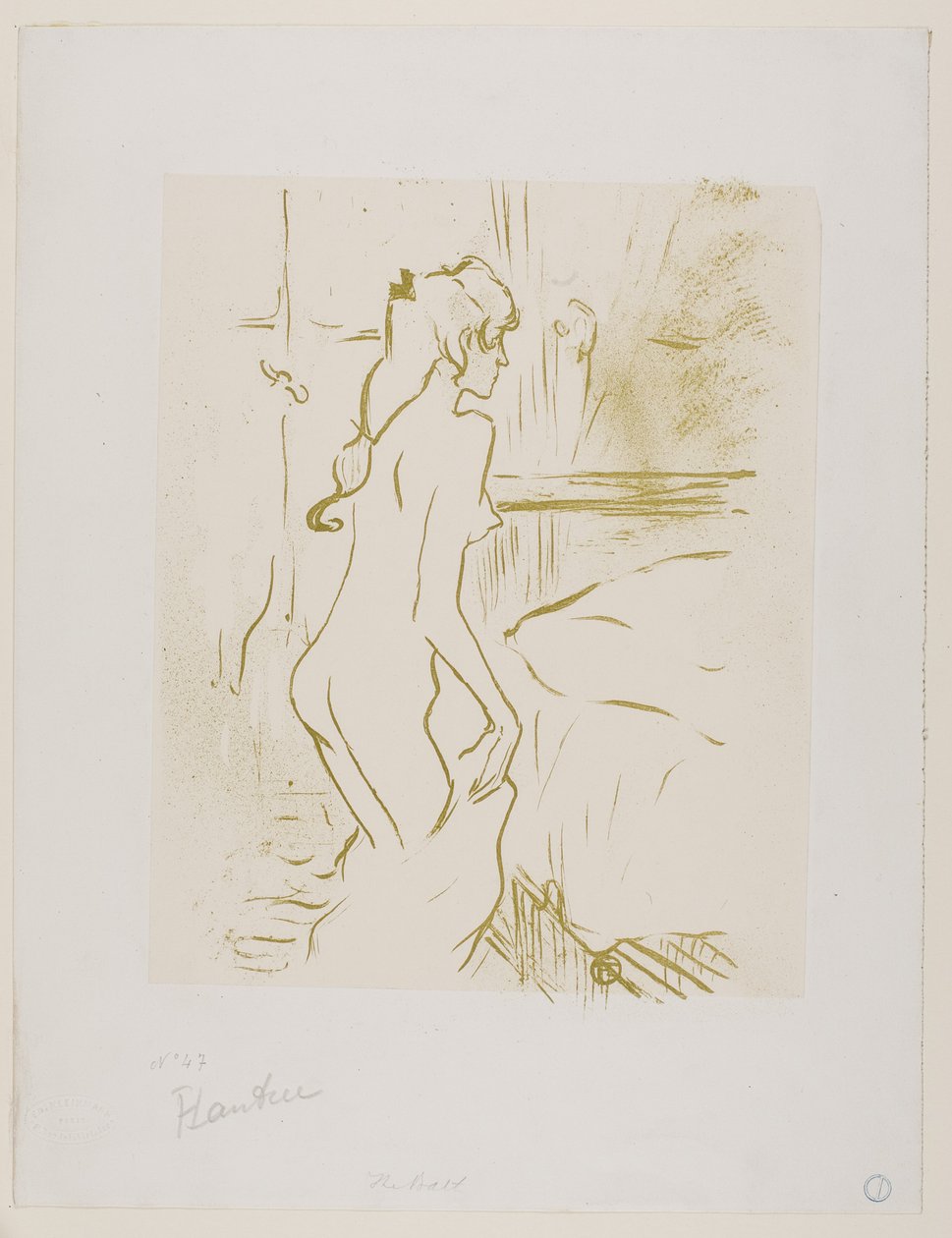 Estudio de una mujer de Henri de Toulouse-Lautrec