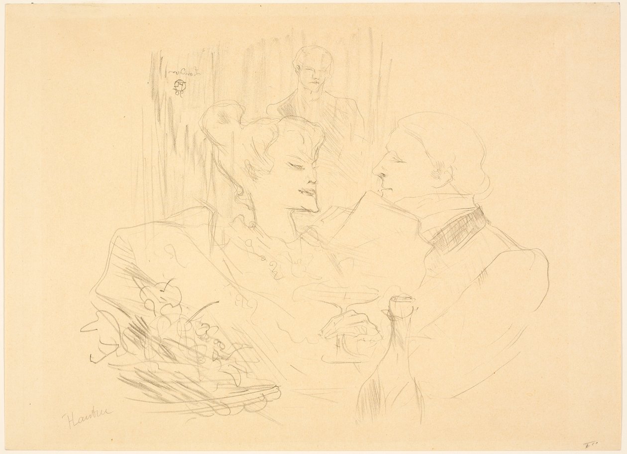 Cena en Londres de Henri de Toulouse-Lautrec