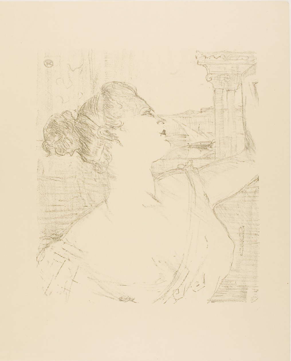Sybil Sanderson, de Trece Litografías de Henri de Toulouse-Lautrec