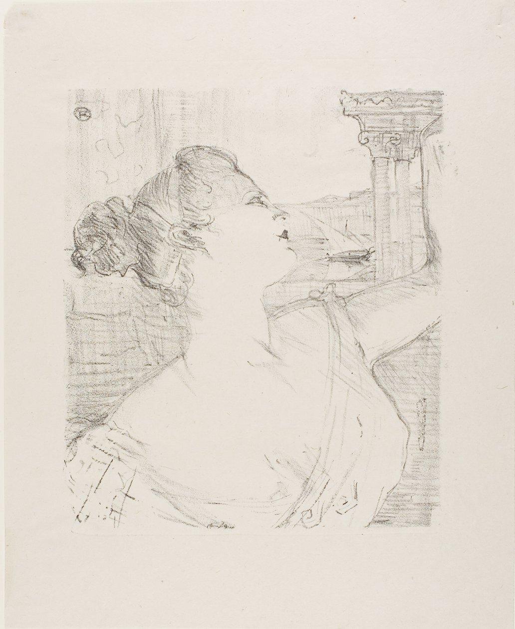 Sybil Sanderson, de Treize Lithographies de Henri de Toulouse-Lautrec
