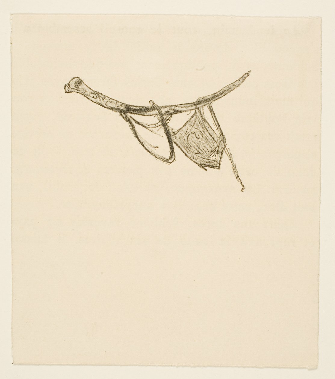 Colofón de Au Pied du Sinaï de Henri de Toulouse-Lautrec