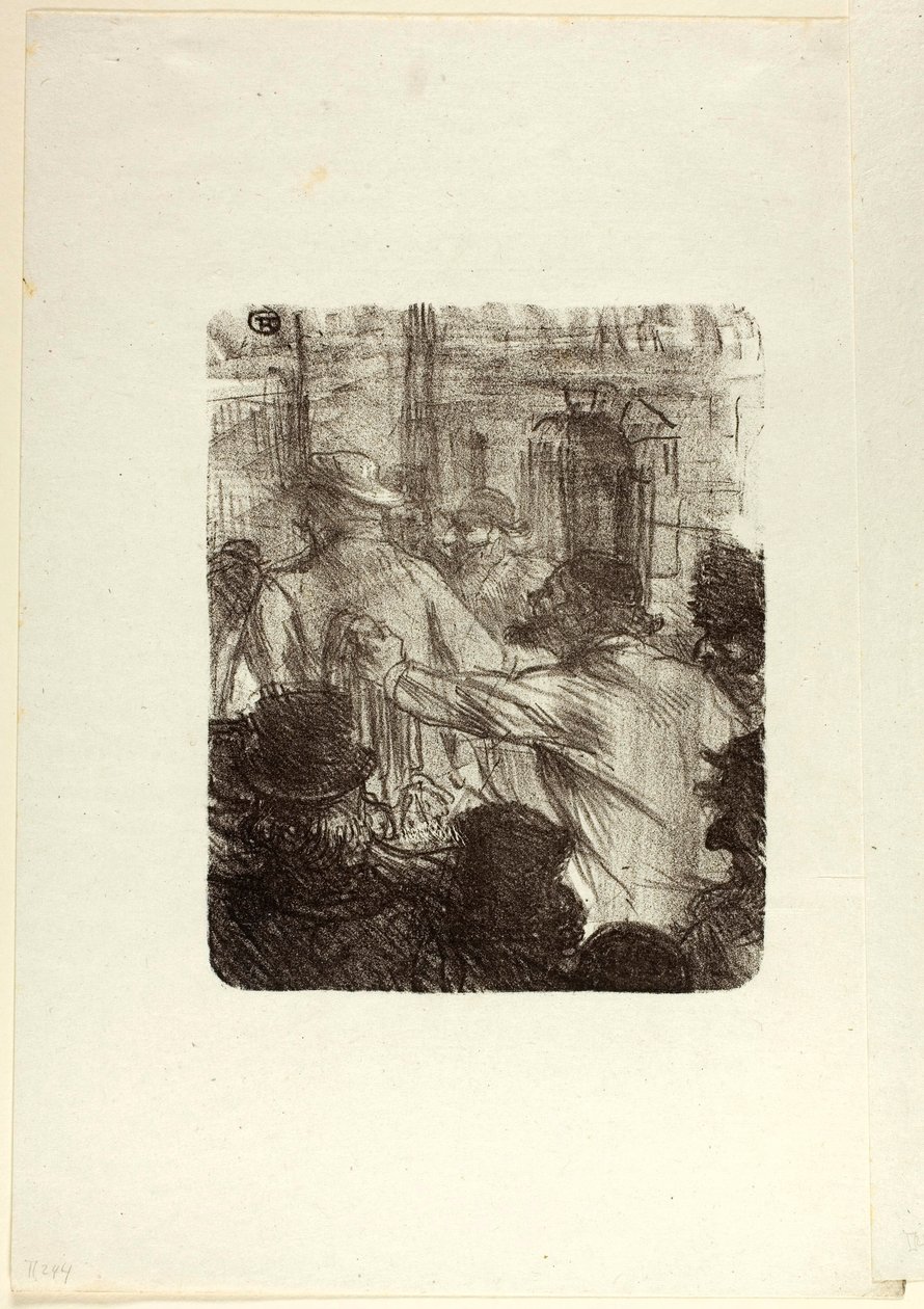 Mercado textil, Cracovia, de Au Pied du Sinaï de Henri de Toulouse-Lautrec