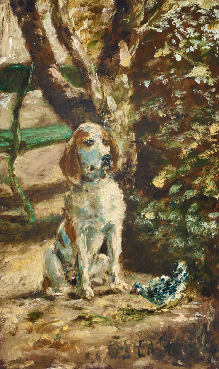 El perro del artista, Flèche de Henri de Toulouse-Lautrec