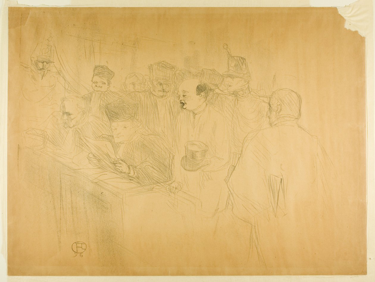 El juicio de Arton (tercera placa) de Henri de Toulouse-Lautrec
