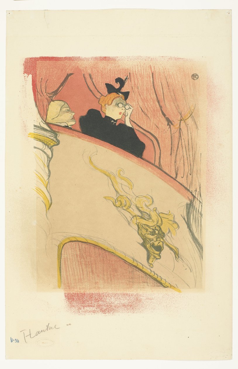 La caja con la máscara dorada de Henri de Toulouse Lautrec