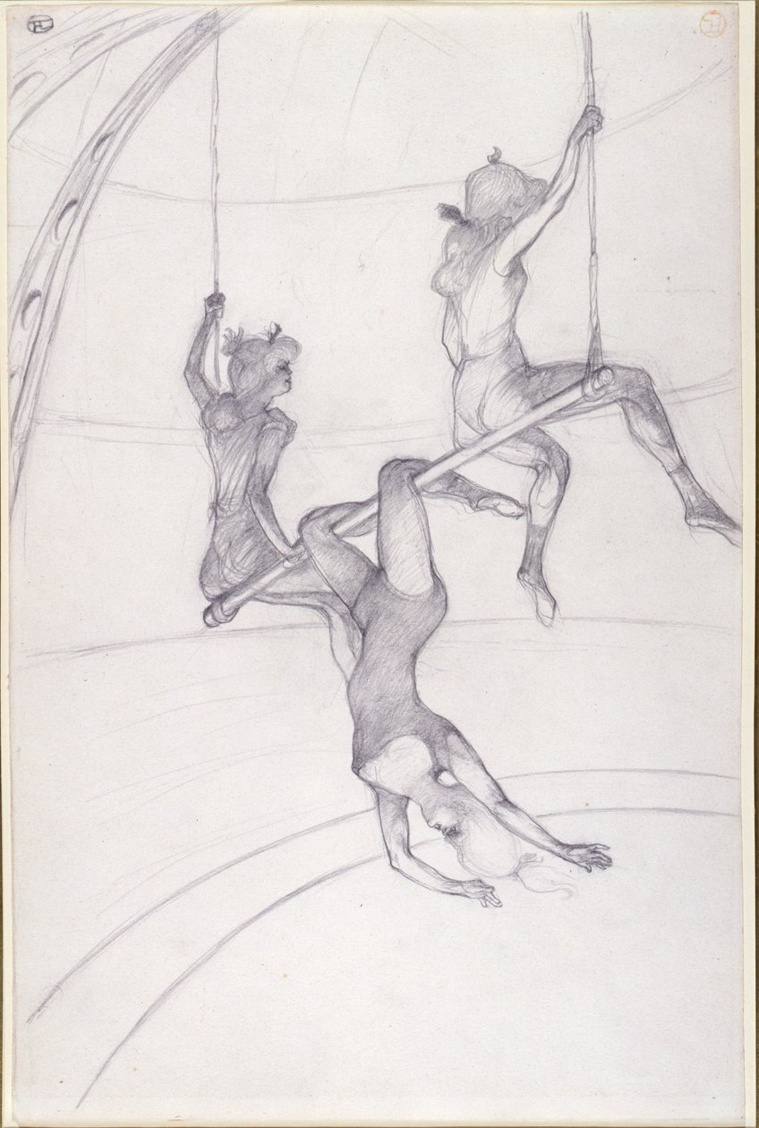 El trapecio volante de Henri de Toulouse Lautrec
