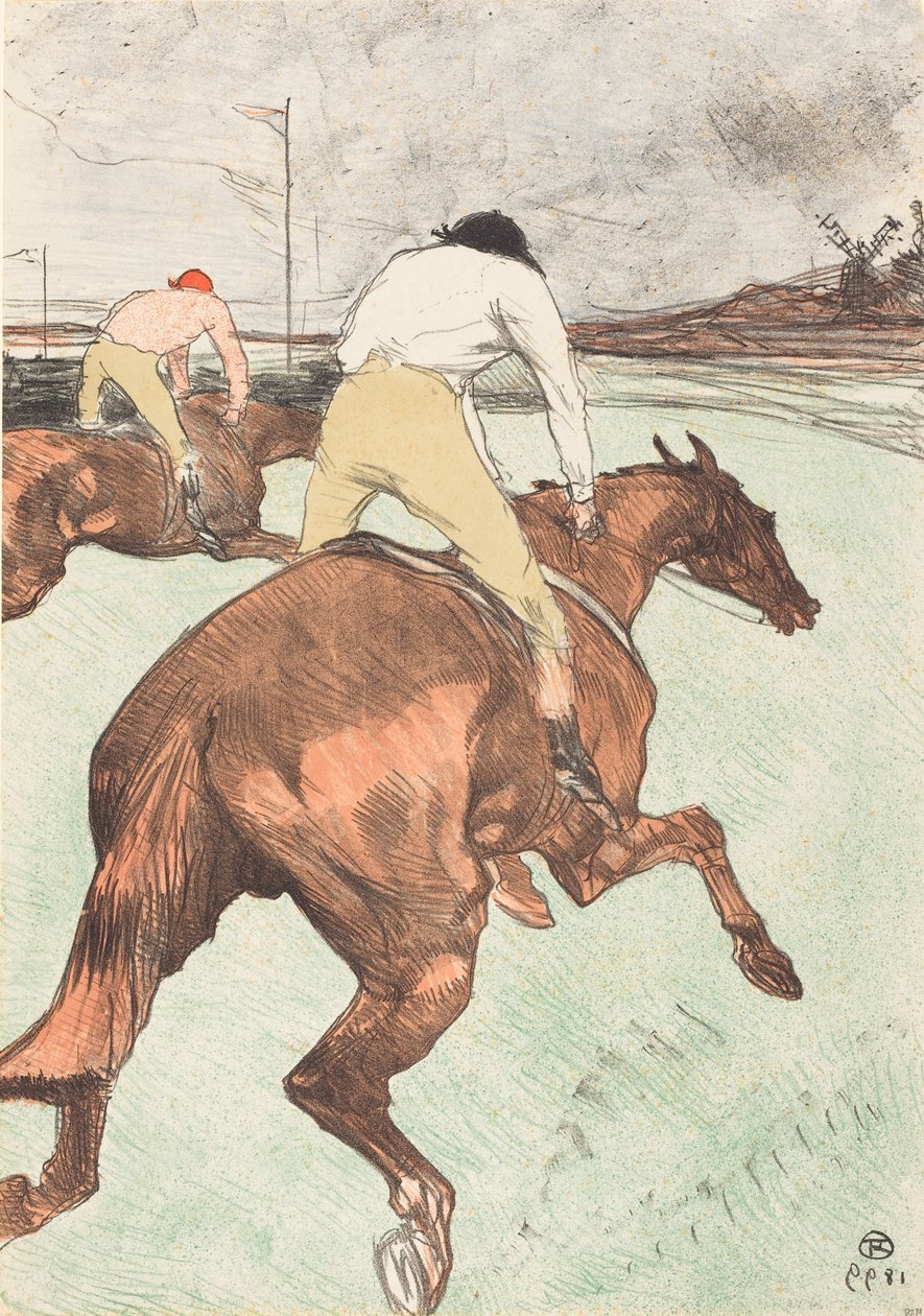 El jinete (Le jockey) de Henri de Toulouse-Lautrec
