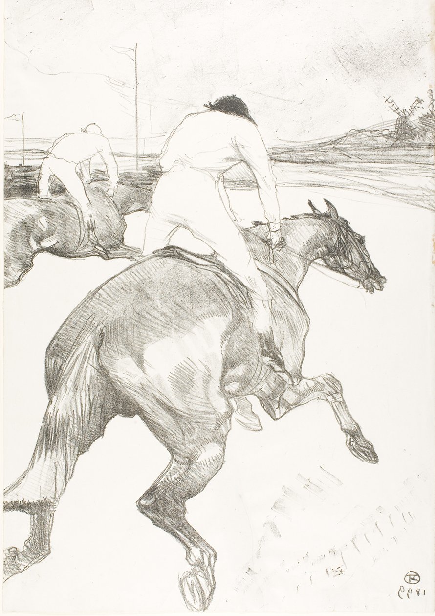 El jinete de Henri de Toulouse-Lautrec
