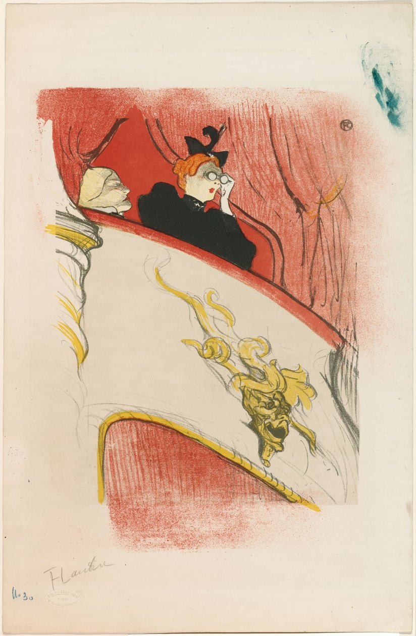 El palco con la máscara dorada de Henri de Toulouse-Lautrec