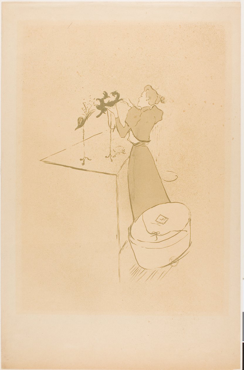 La sombrerera, Renée Vert de Henri de Toulouse-Lautrec