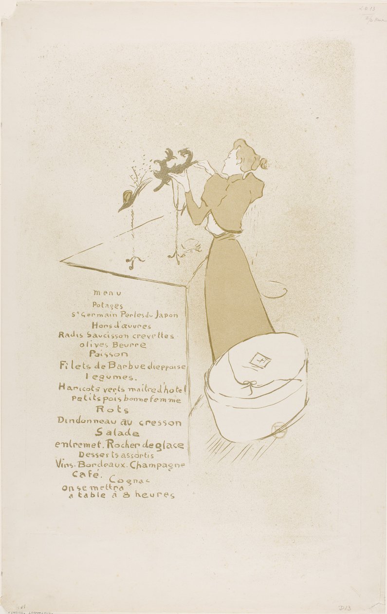 La sombrerera, Renée Vert de Henri de Toulouse-Lautrec