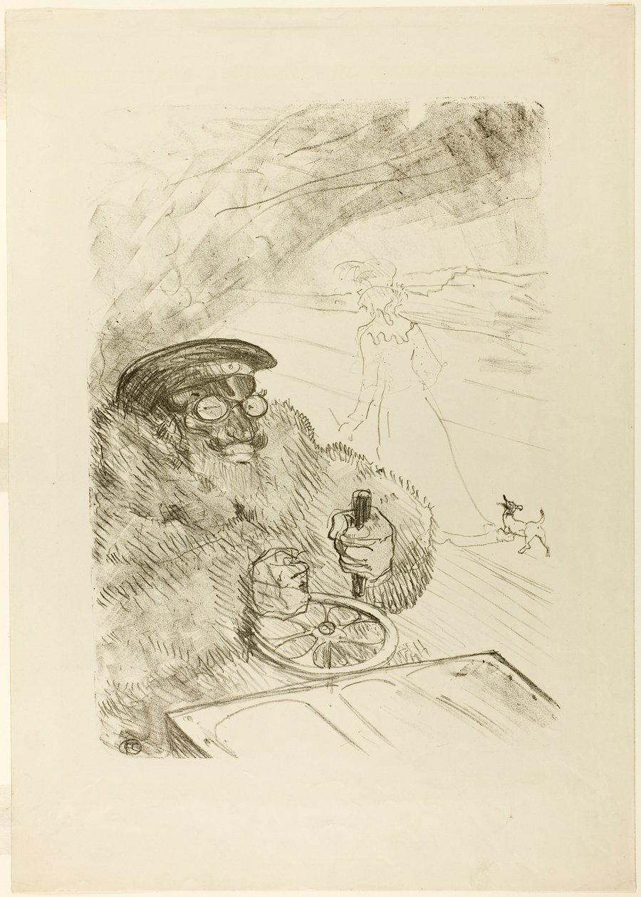 El Automovilista de Henri de Toulouse-Lautrec