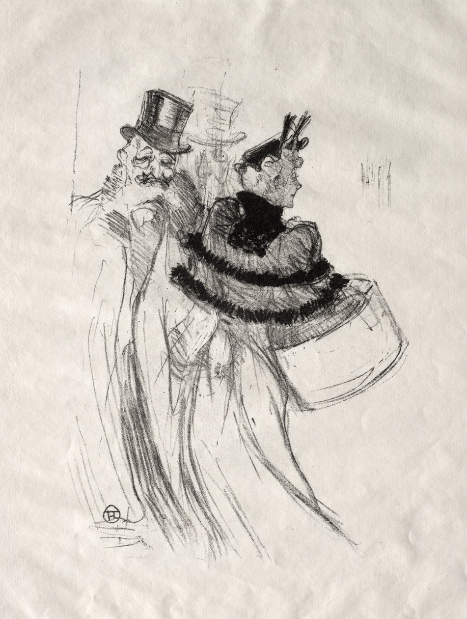 Los viejos caballeros de Henri de Toulouse-Lautrec