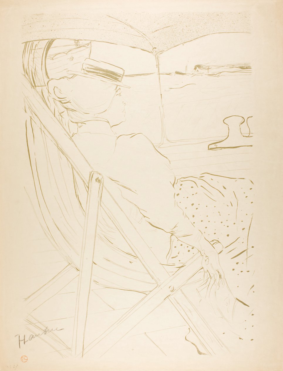 El pasajero en la cabina 54—Un crucero de Henri de Toulouse-Lautrec